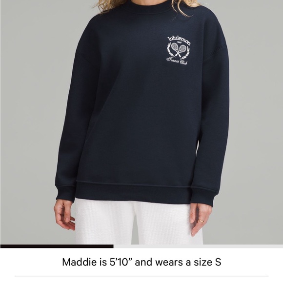 lululemon Tops - lululemon Tennis Club  Navy Sweatshirt